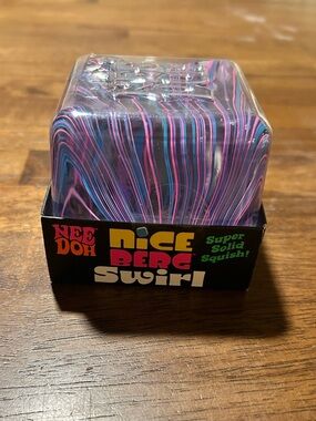 Needoh Nice Berg Swirl Super Solid Squish - Purple & Pink Swirl by NeeDoh